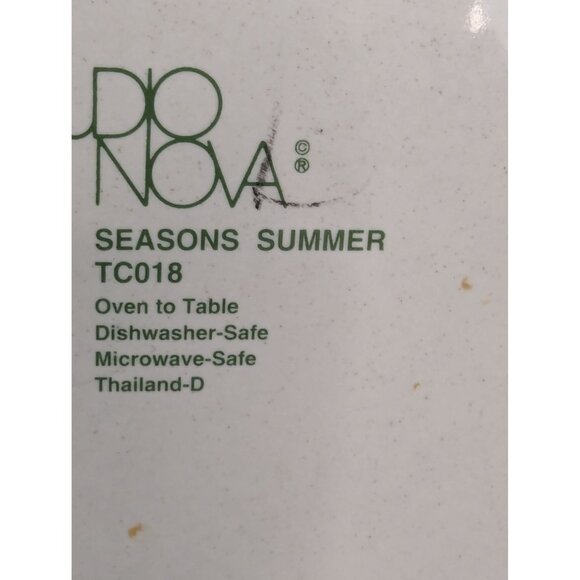 Vintage Studio Nova Seasons Plates 8 1/2" Spring Summer Winter Bread Plate Lot o - Picture 12 of 13